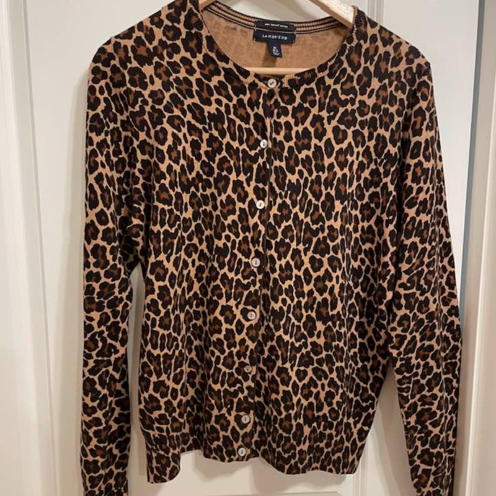 LANDS’ END 100% SuPima Cotton Sweater. Size M